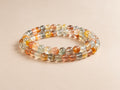 Multicolor Rabbit Hair Quartz Bracelet