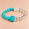 Amazonite & Clear Quartz Bracelet