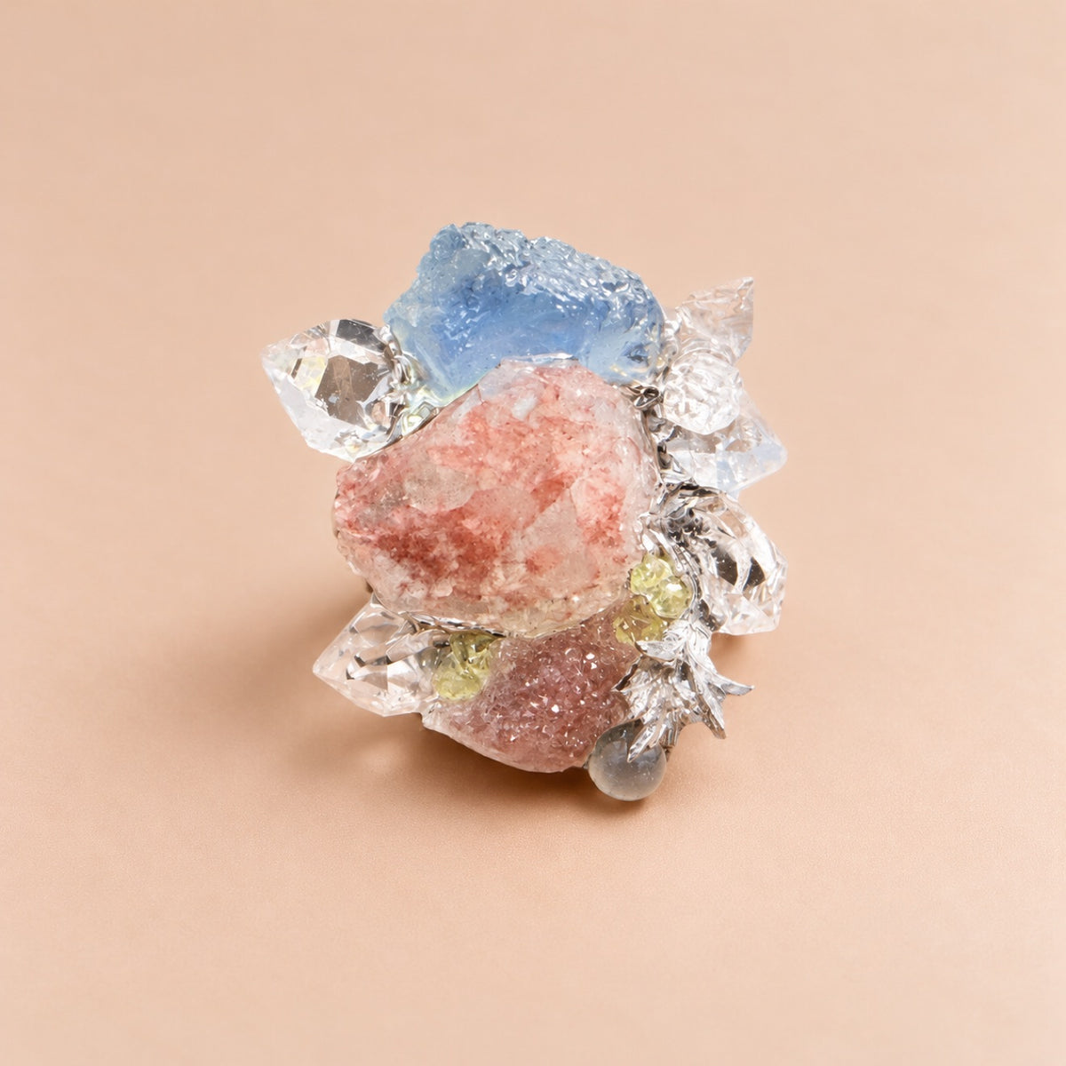 Crystal Bloom Statement Ring