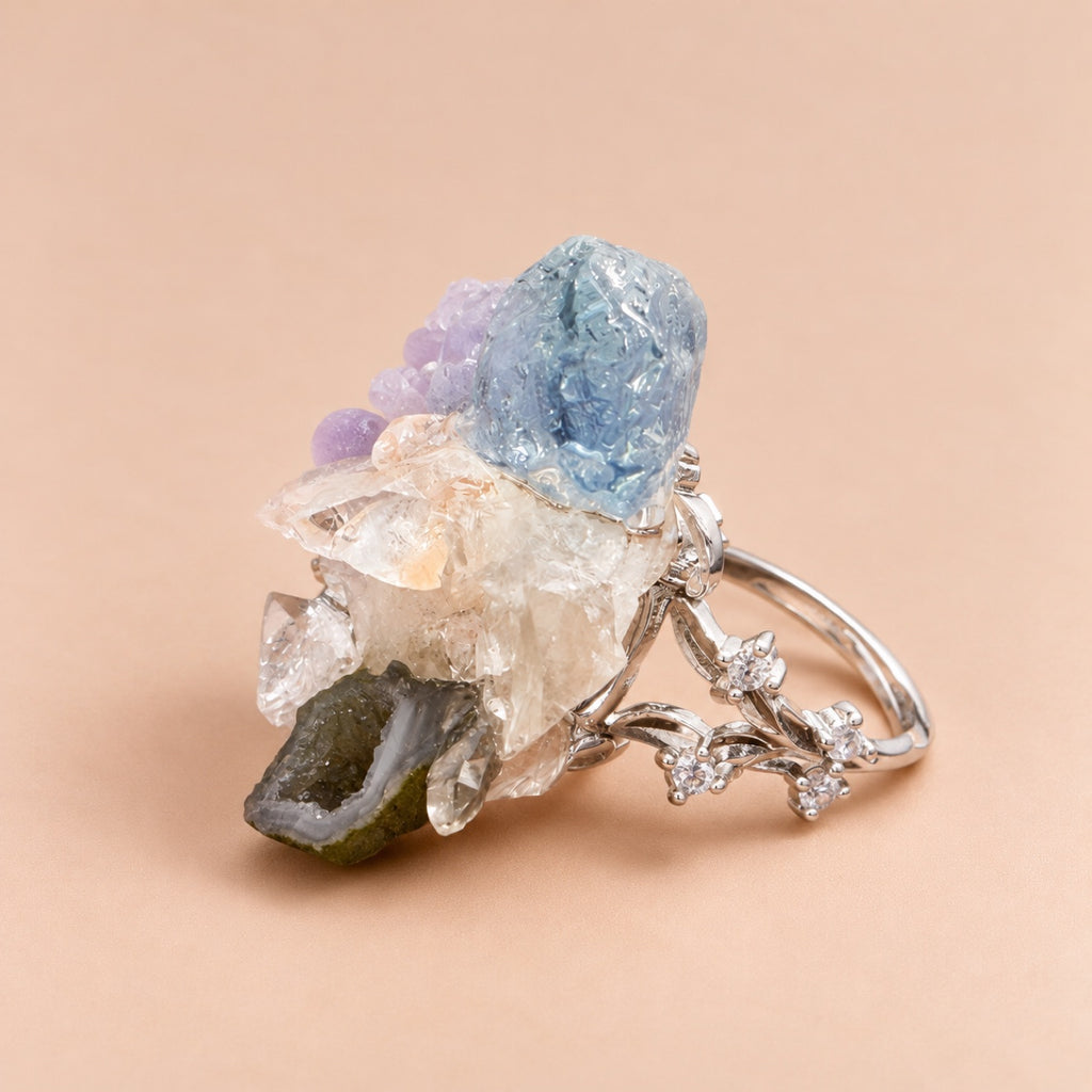 Crystal Garden Statement Ring