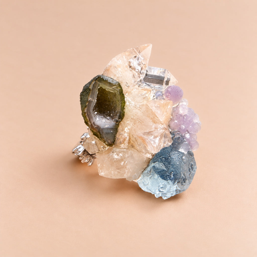 Crystal Garden Statement Ring