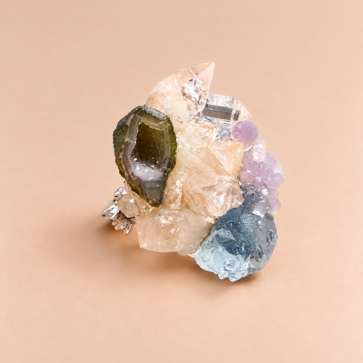 Crystal Garden Statement Ring
