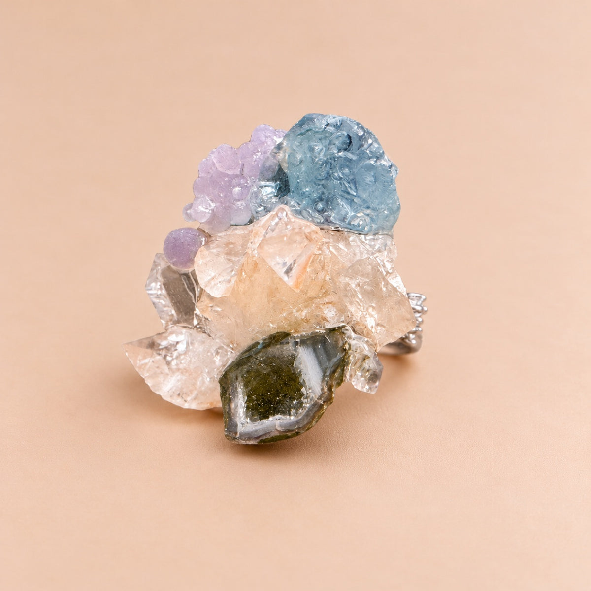 Crystal Garden Statement Ring