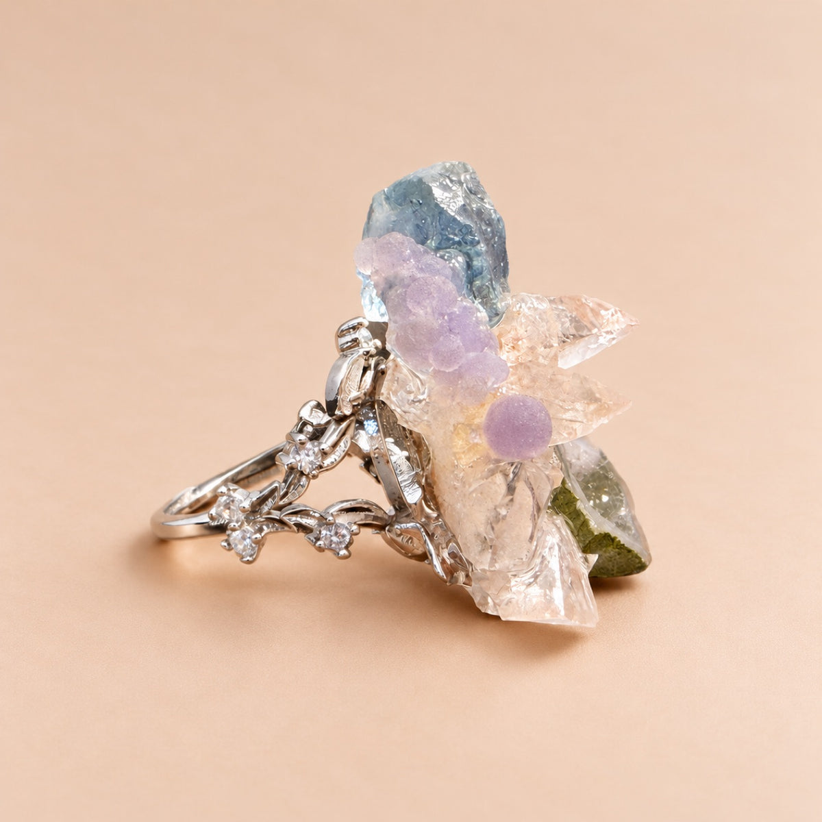 Crystal Garden Statement Ring