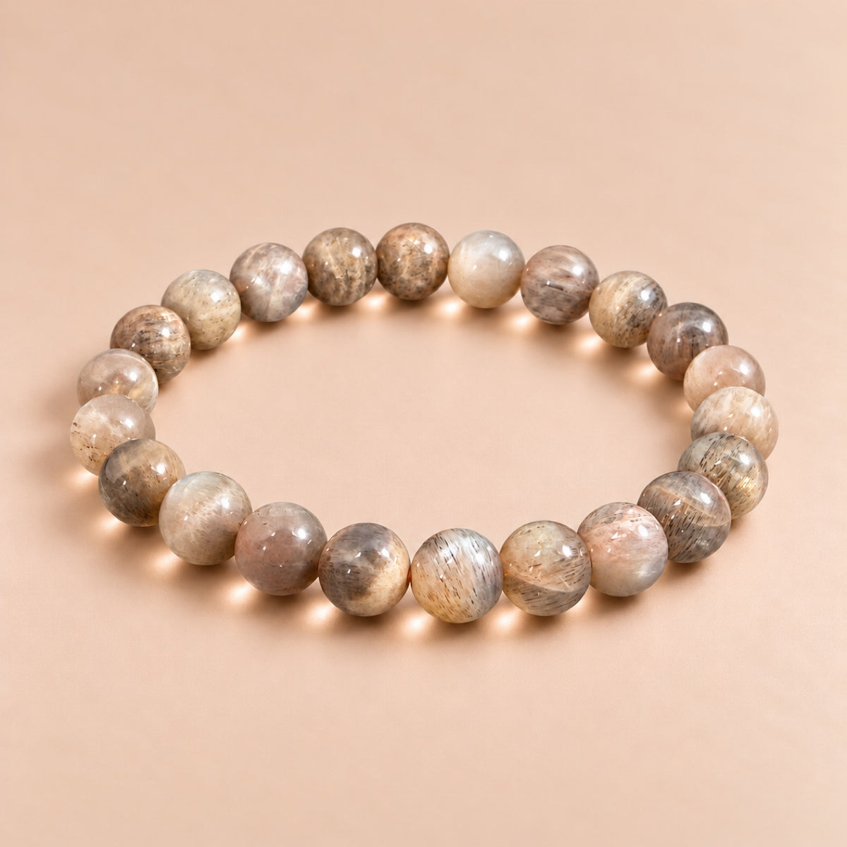 Milk Tea Sunstone Bracelet